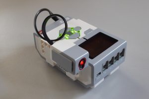 EV3 brick and colour sensor
