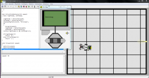 QEV3BotSim Virtual programming and testing screen